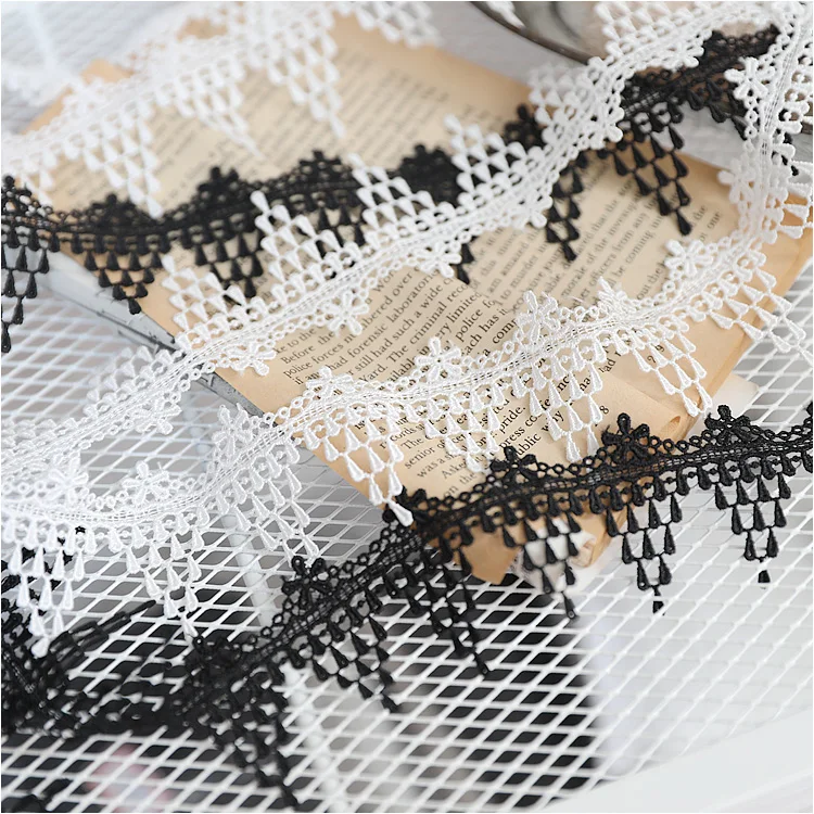 4 метров/много тонкой Корея водослива Embrodered кружевной отделкой обрезки ткани DIY