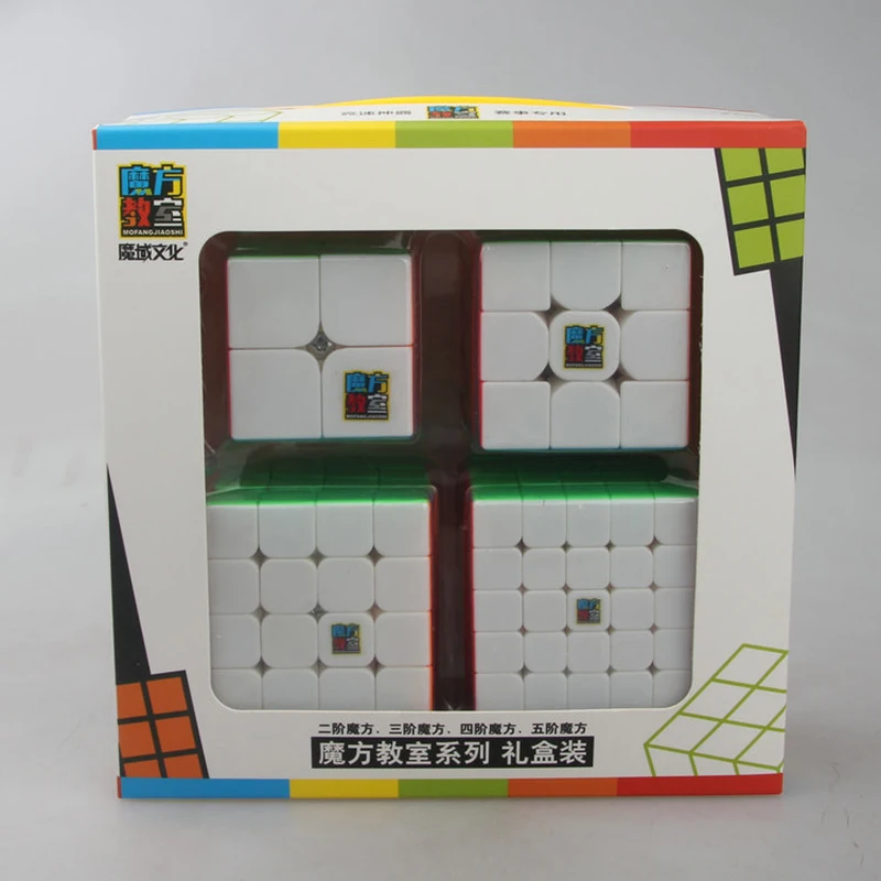 MoYu Mofangjiaoshi 2x2 3x3 4x4 5x5 Скорость квадратная Подарочная коробка Упаковка профессиональная Головоломка обучающие игрушки для детей Волшебный куб пакет