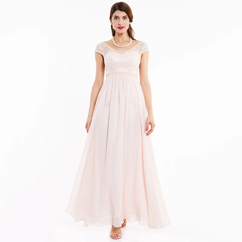pink Tanpell Длинные вечерние платья бордового цвета с глубоким вырезом, расшитое бисером, с рукавами-крылышками, ТРАПЕЦИЕВИДНОЕ платье длиной до пола, дешевые женские вечерние платья для выпускного вечера - Цвет: pink