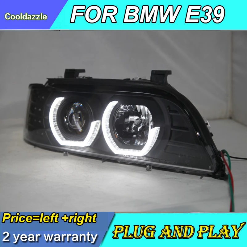 Для BMW E39 светодиодный налобный фонарь Ангельские глазки 1995 1996 1997 1998 1999 2000 2001 2002 2003
