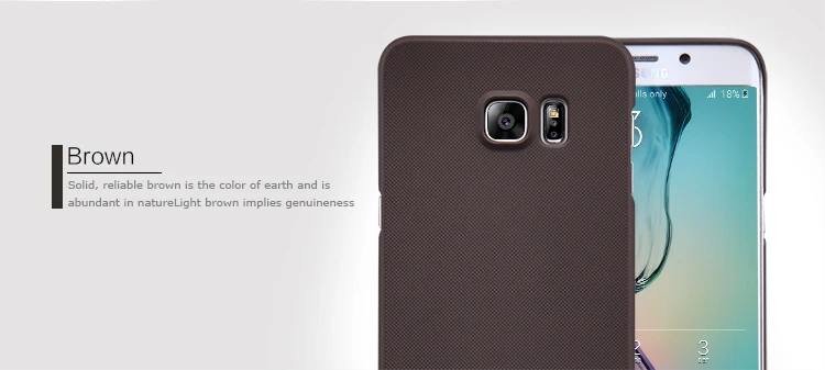 NILLKIN роскошный матовый защитный чехол для samsung Galaxy S6 Edge Plus + Бесплатная защитная