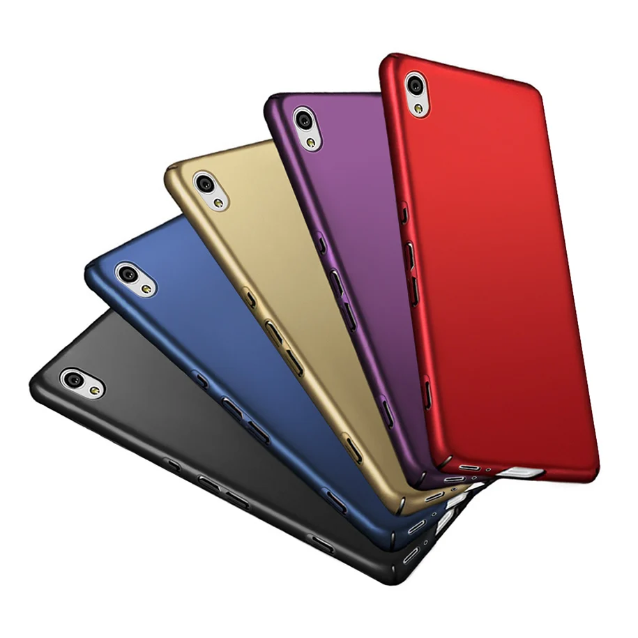 Чехол для Sony Xperia XA жесткий пластиковый матовый чехол с эффектом потертости чехлы