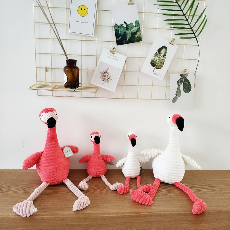 Скандинавский милый фламинго плюшевая игрушка кукла ins Вельветовая для девочек