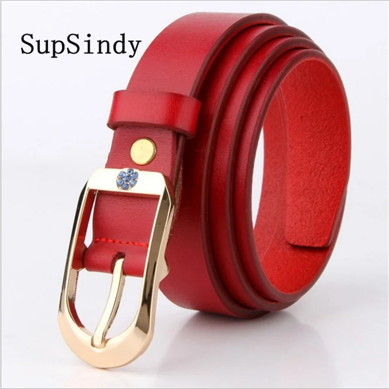 SupSindy, кожаные ремни для женщин, пряжка, винтажный женский пояс, роскошный, черный, натуральная кожа, женский джинсовый ремень, высокое качество