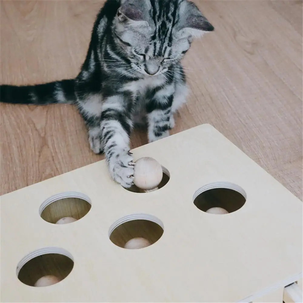 Кошка Охота игрушка погоня мышь твердый деревянный интерактивный лабиринт