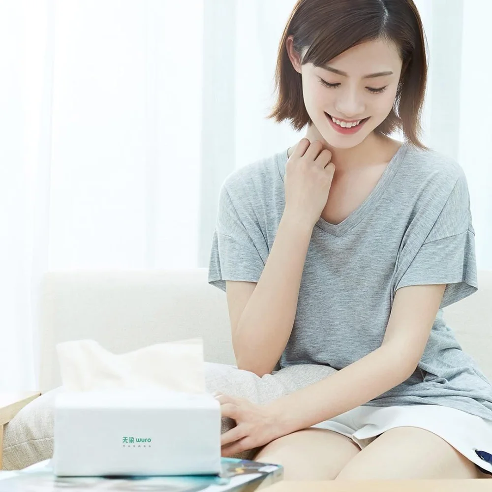 4/6 упаковок семейные салфетки Xiaomi Wuro туалетная бумага антибактериальная ткань