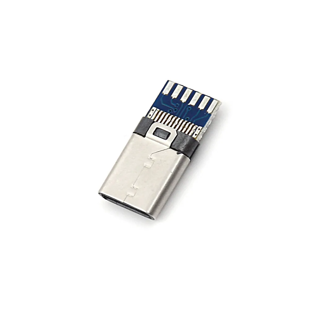 2pcs USB 3.1 Type C Male Plug Socket Attached PC Board SMT DIY Solder Cable | Обустройство дома