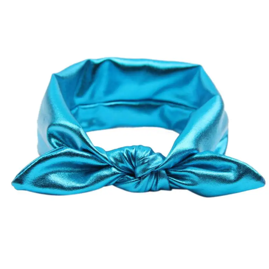 Новый FATION 2018 новорожденных девочек Кролик уха бант лента для волос повязка