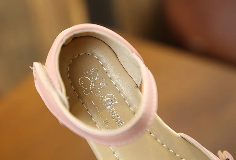 Босоножки для девочек с цветочным принтом летняя детская обувь сандалии