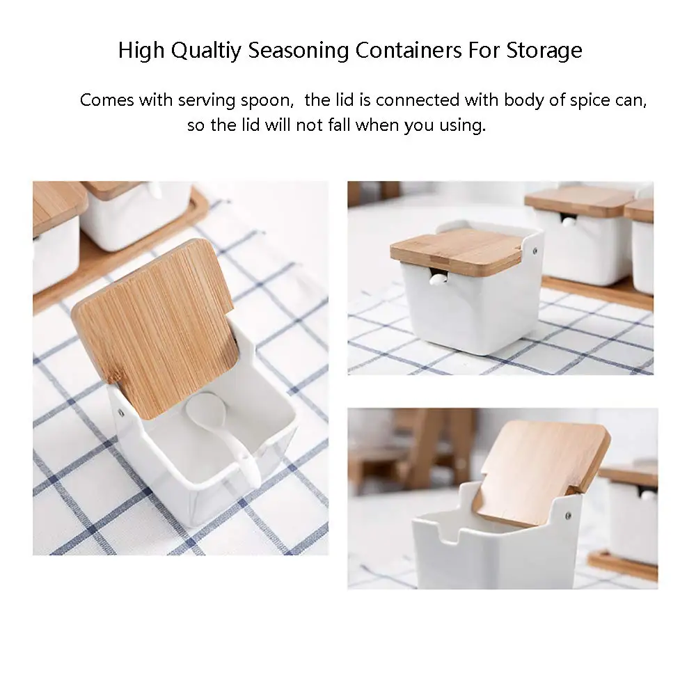 Baffect керамические кухонные баночки для специй контейнеры хранения приправ соли