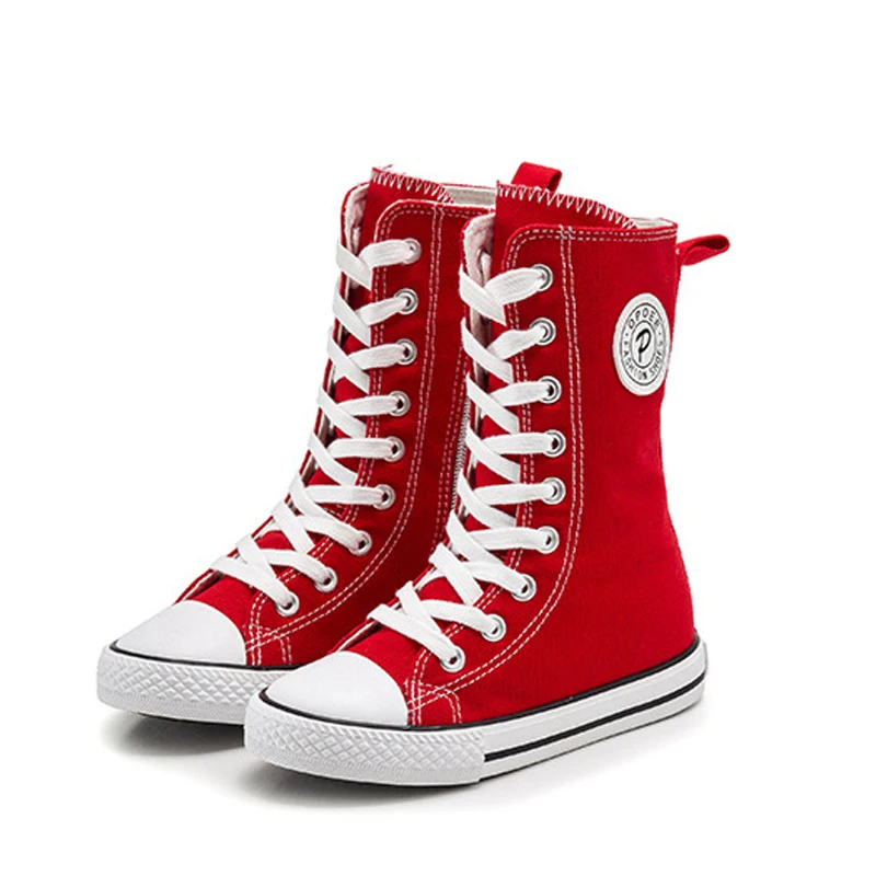 

Kids Shoes for Girls Boys High Canvas Shoes Children Sneakers 2017 Autumn Casual Shoes for Big Girls Boys Breathable High Boots