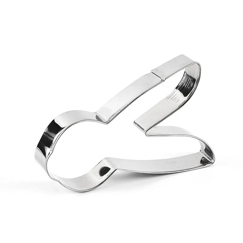 4 шт. 3D резак для печенья из нержавеющей стали Пасхальный кролик сделай сам