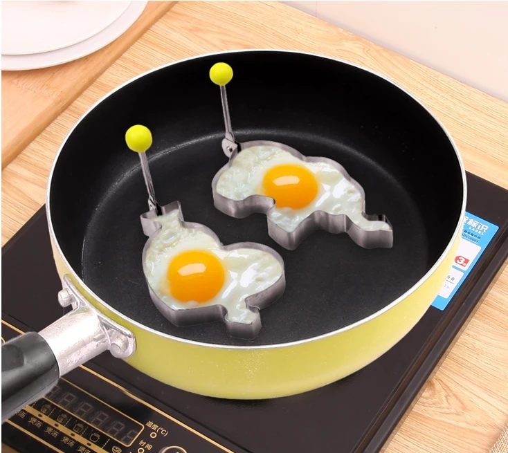 stainless steel omelette mould device love surprise eggs ring model set heart shape egg mold styling tools ferramentas |