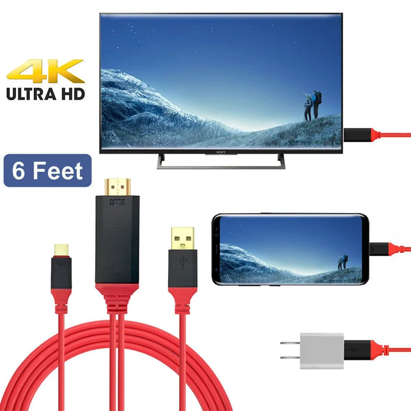USB C Hdmi кабель 3 1 Тип к HDMI HDTV AV Кабель-адаптер 4K для Samsung Galaxy S9 S8 Nokia 950 950XL LG G5 G6 Htc Macbook |