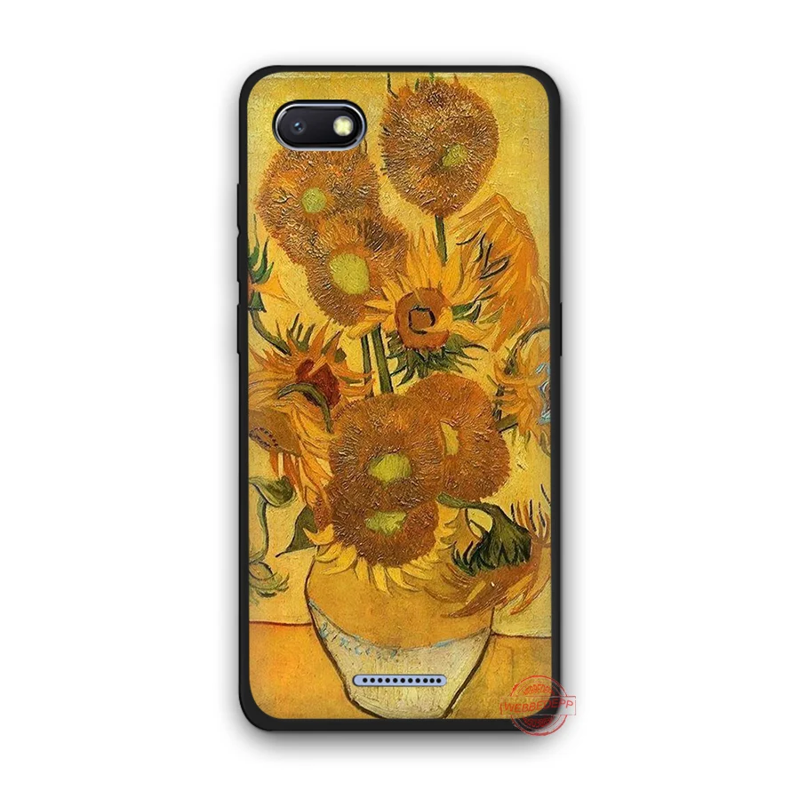Винсент Ван Гог подсолнухи мягкий чехол для телефона Redmi Note 8 7 6 5 Pro 4A 5A 6A 4X Plus S2 Go.