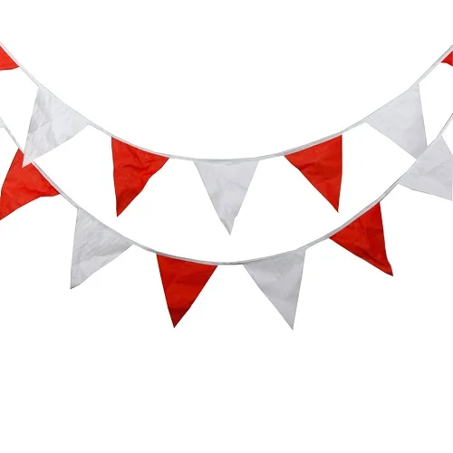 12 флагов, 3,2 м, гирлянды для дня рождения, хлопковые Цветочные баннеры, Вымпел, Детские праздничные гирлянды из флажков, вечерние украшения - Цвет: P