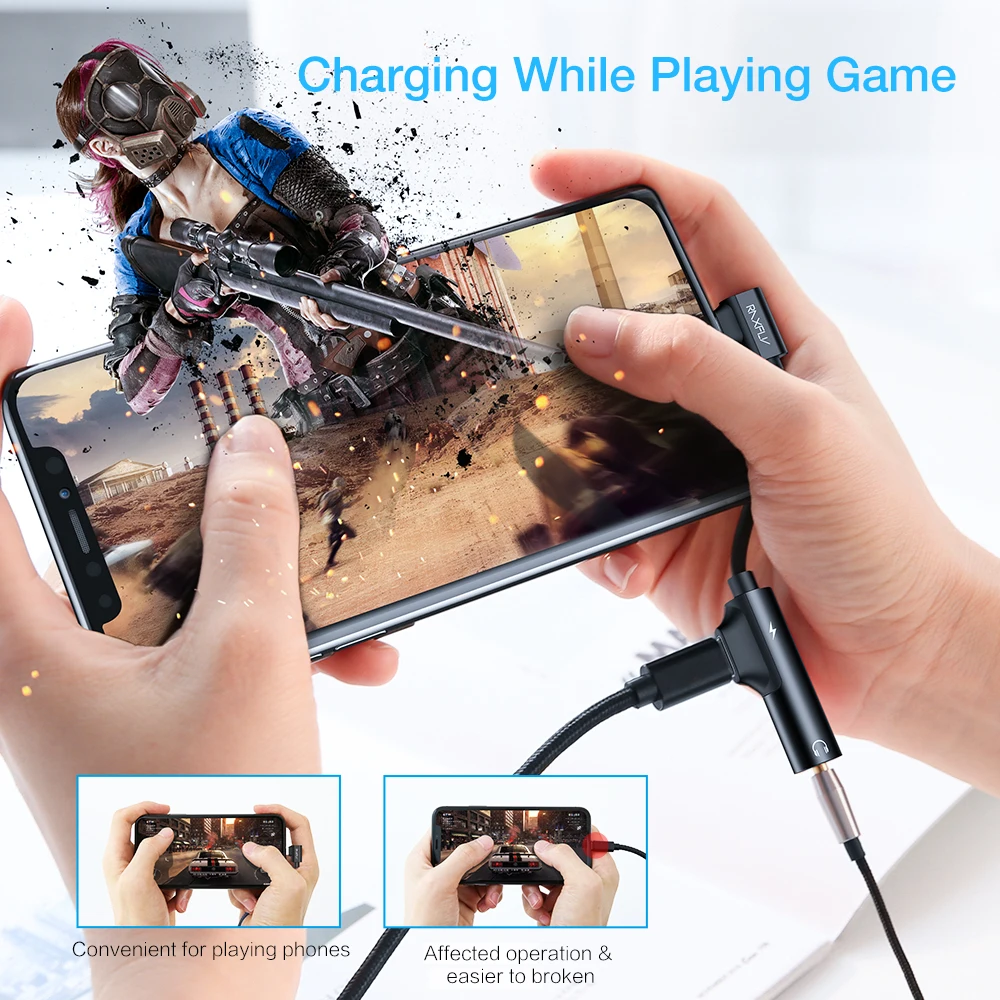 RAXFLY 2в1 зарядный аудио адаптер для iPhone 7 8 X XS MAX USB до 3 5 мм конвертер Max Jack