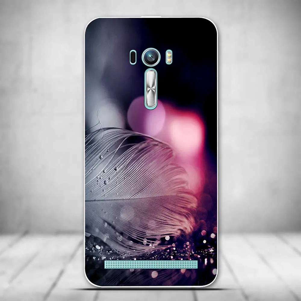 Новый мягкий силиконовый чехол для ASUS ZenFone 2 Laser ZE500KL роскошный с принтом Asus