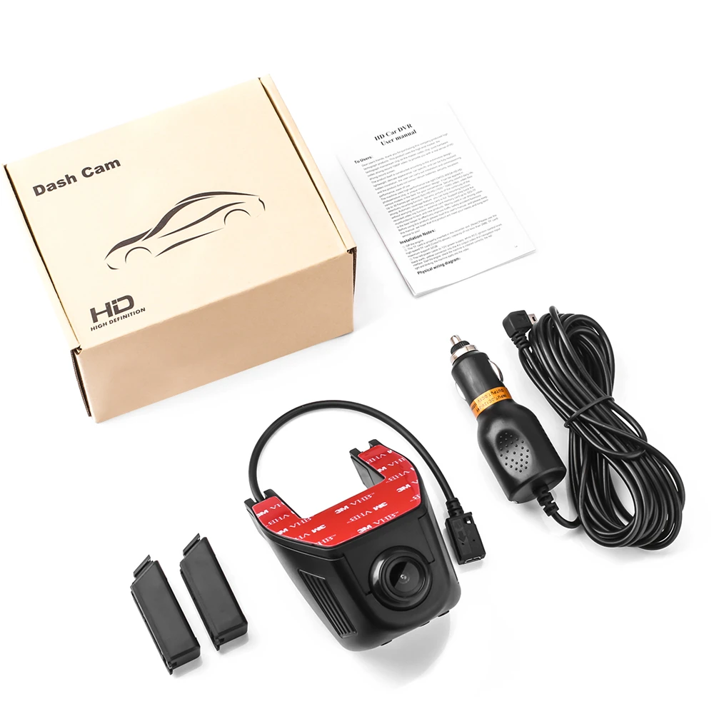 Full HD 1080P Автомобильный видеорегистратор Встроенный WiFi 160 градусов широкоугольная