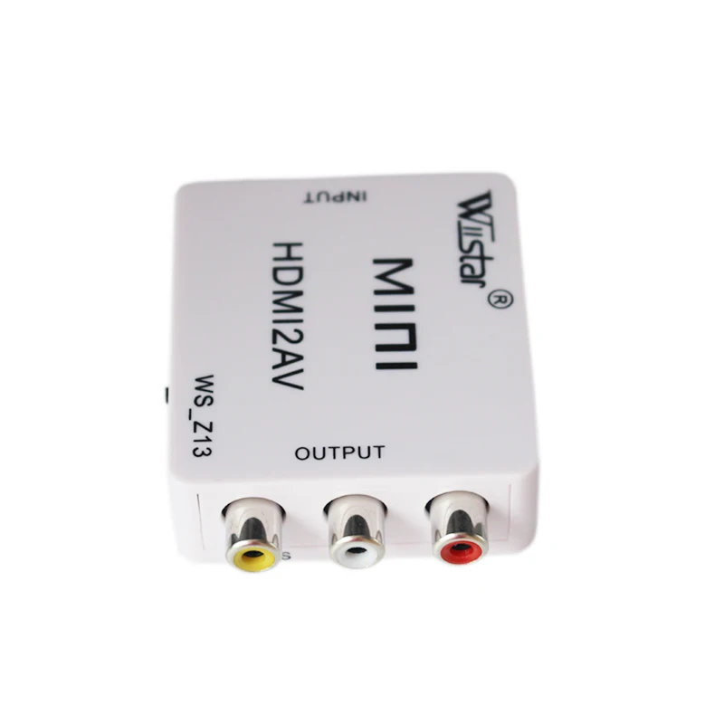 Стандартный HDMI интерфейс Мини HD видео преобразователь коробка к AV/CVSB NTSC PAL выход К