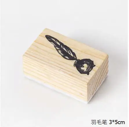 Винтаж Готический Корона перо Дерево Штамп DIY craft деревянные штампы для скрапбукинга канцелярские Скрапбукинг Стандартный stamp - Цвет: 11