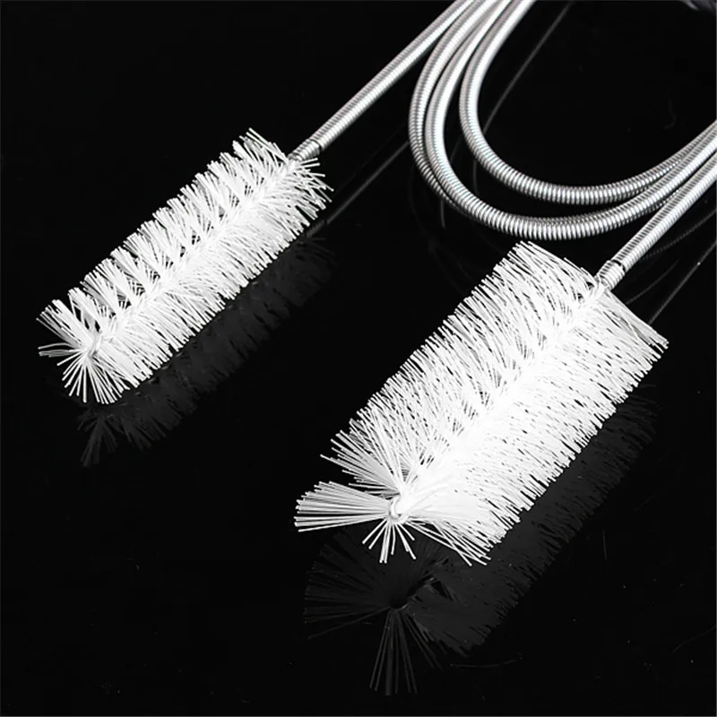 1.55M Metal And Plastic Flexible Pipe Tube Cleaner Tool Double Head Brush Aquarium Filter Pump Yellow/White | Дом и сад