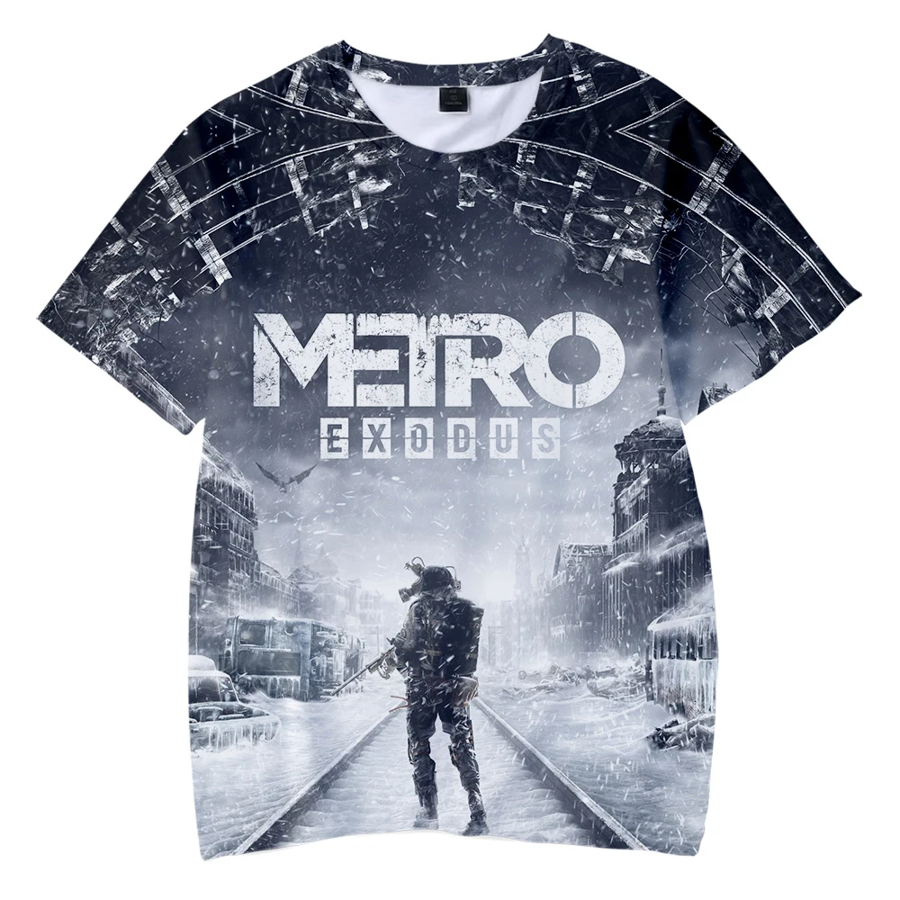 Футболка Metro Exodus детская с 3D принтом модная рубашка коротким рукавом