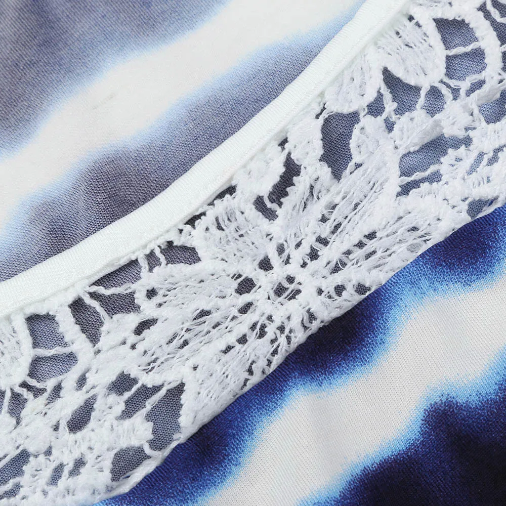 Женская футболка больших размеров повседневная кружевная рубашка с коротким