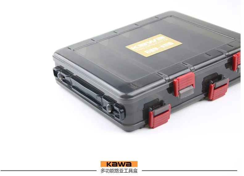 Двусторонняя коробка для рыбалки с отверстием слива 14/10 отделений|fishing box|box doubled