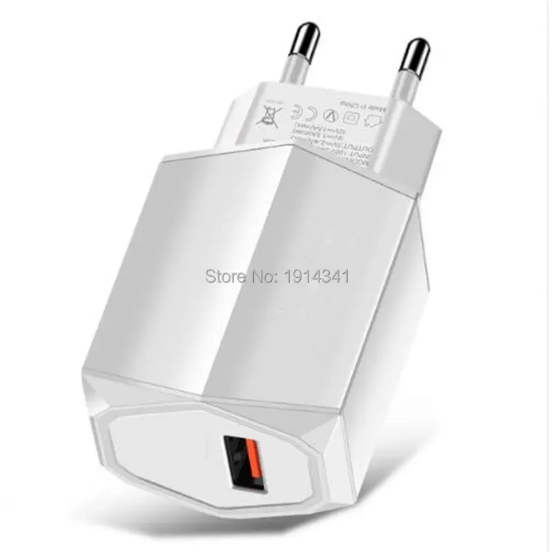 Зарядное устройство сетевое с USB-портами и европейской вилкой 50 шт./лот |