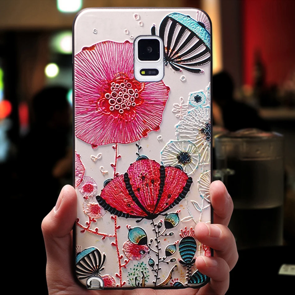 Чехол чехол для Samsung Galaxy Note 3 4 5 Note5 Note4 силиконовый 3D милый мобильный телефон