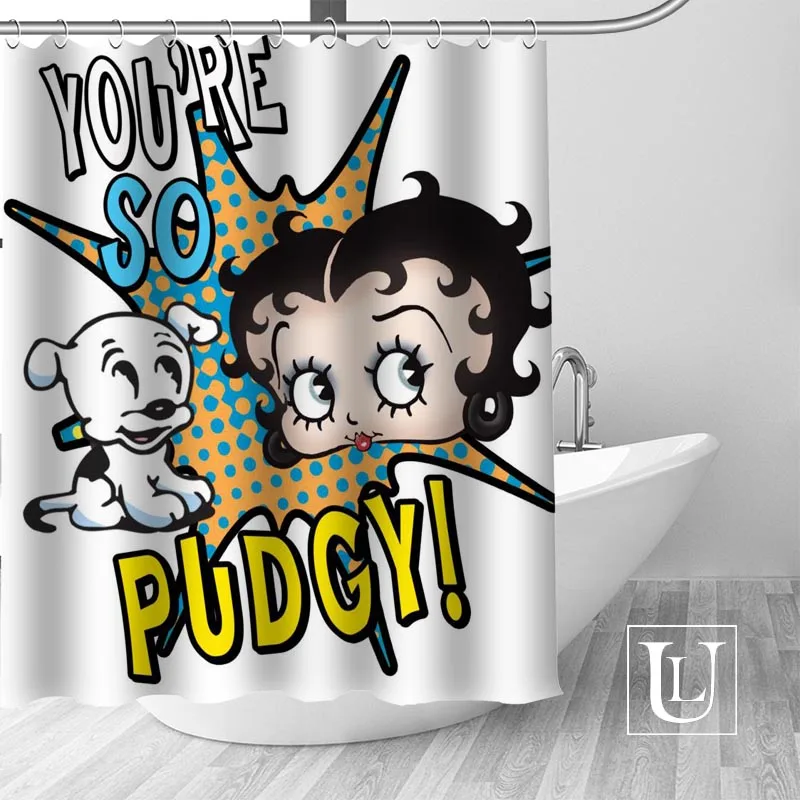 Занавеска для душа Betty Boop s занавеска ванной комнаты под заказ водонепроницаемая
