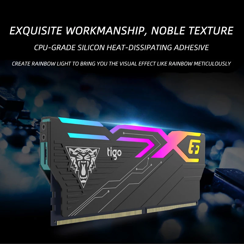 Оперативная память светодиодный светильник игровая память для ПК 16 Гб DDR4 3200 МГц для рабочего стола XMP разгонная Память DIMM X6 Радуга и RGB