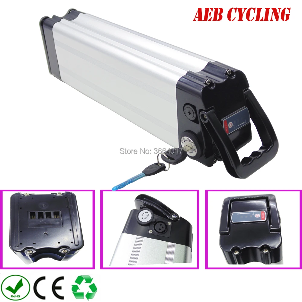 

Free shipping 60V 10Ah/11.6Ah/12.8Ah/13.2Ah/14Ah silver fish battery pack 500W 750W 1000W 1200W ebike battery for ancheer bike