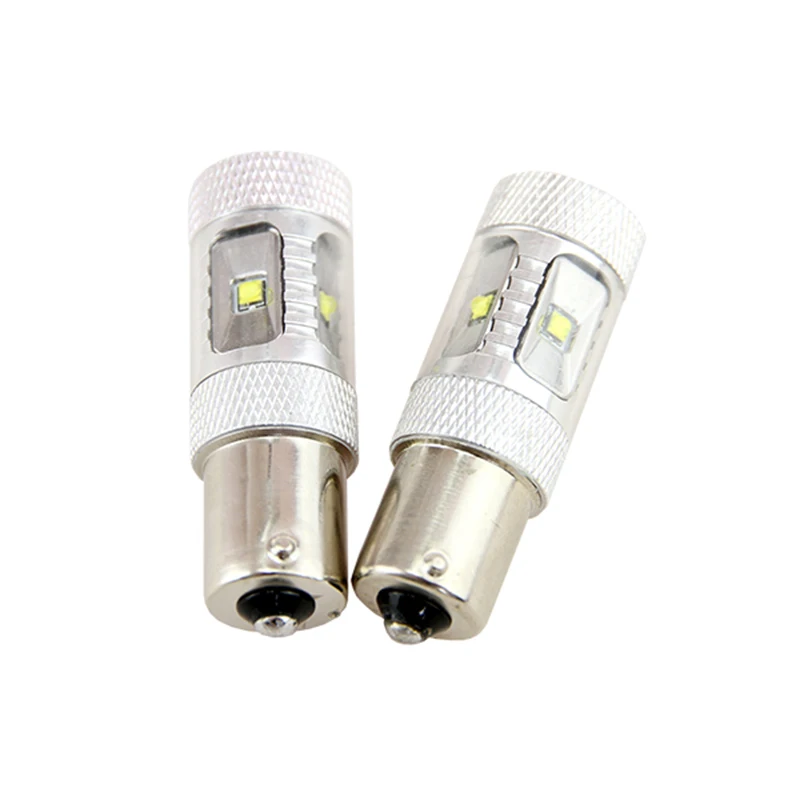 2x30 Вт 1156 S25 P21W BA15S CREE Чип 6000K белый/желтый/красный автомобиль светодиодный
