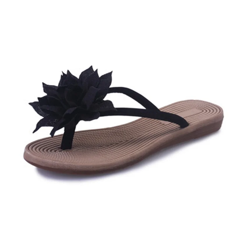 Вьетнамки с цветочным принтом шлепанцы коллекция 2018 года летние пляжные