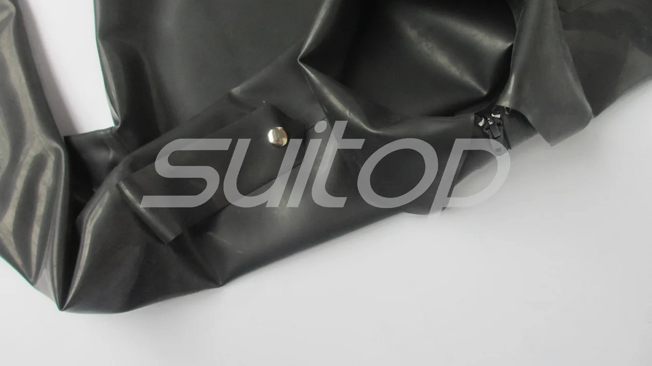 Полицейский женский и мужской резиновый костюм черный латексный не включает