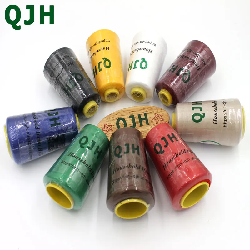 QJH оптовая продажа 5 рулонов/фотолампы 3000 ярдов/рулон/цвет 40/2 швейная нить из