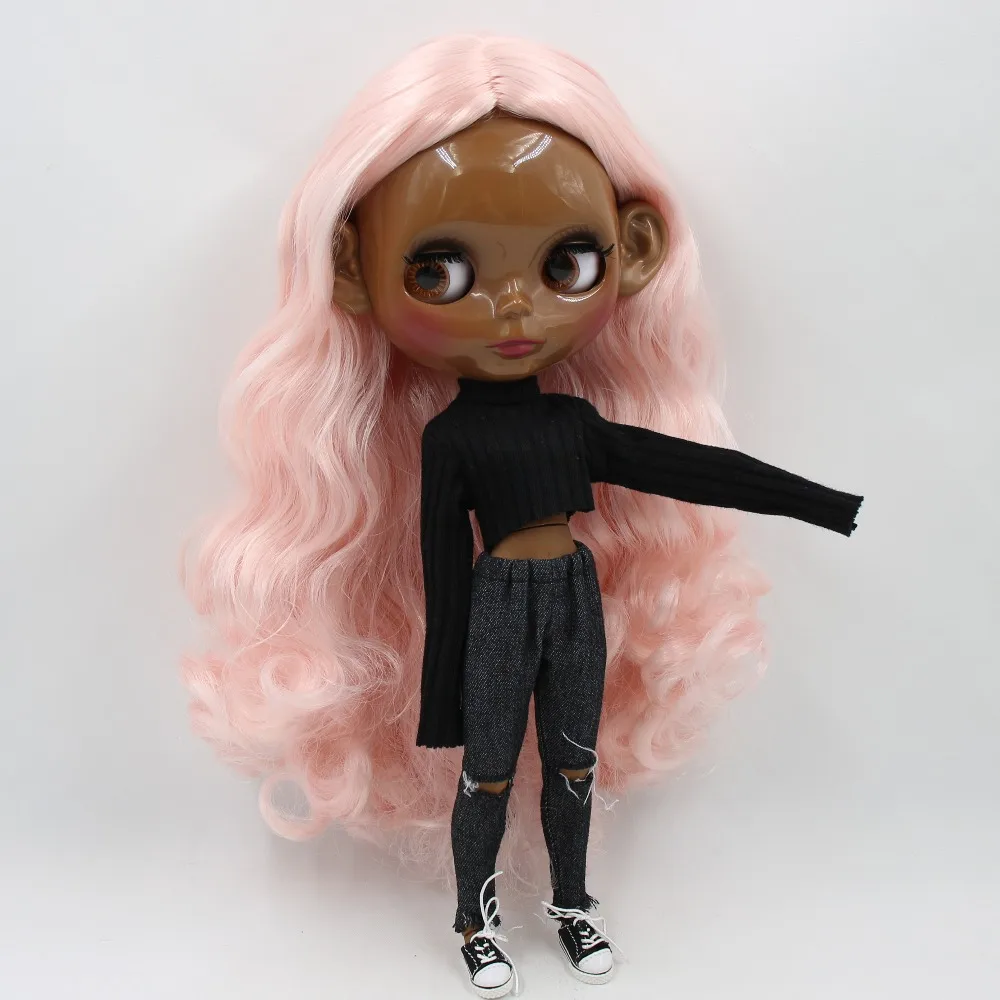 Ледяная кукла DBS Blyth 1/6 bjd супер черная кожа совместное тело Смешанные розовые