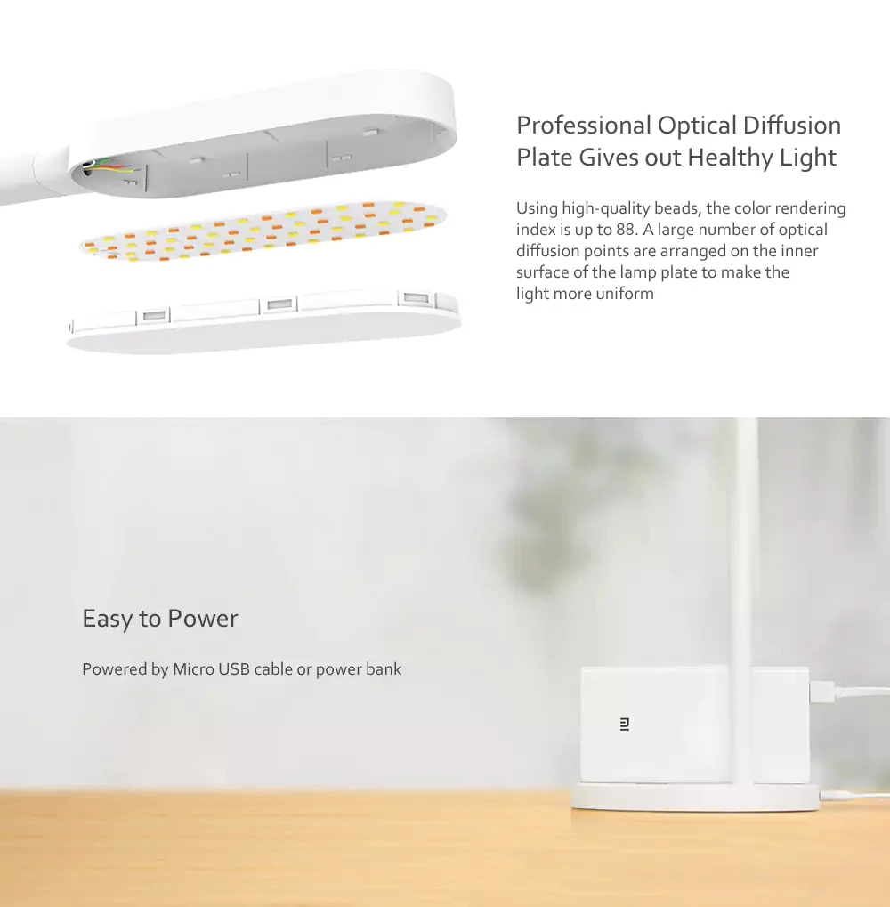 Xiaomi Yeelight Светодиодная настольная лампа с регулируемой яркостью, складные огни, сенсорная регулировка, гибкие лампы, 3 Вт, энергосберегающие для xiaomi, комплекты для умного дома