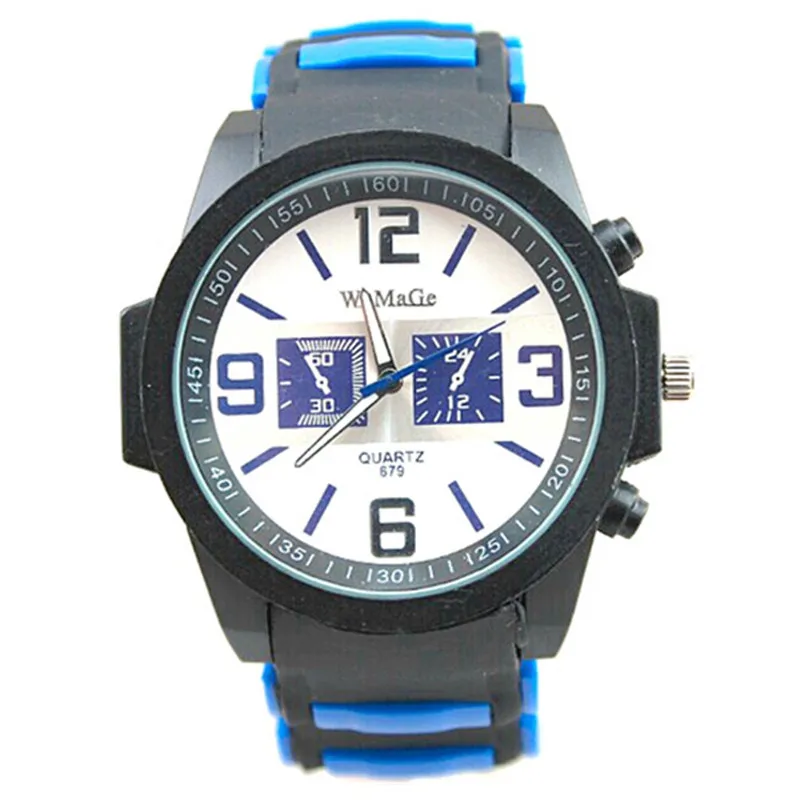 Womage Роскошные брендовые модные часы черные цветные дизайнерские спортивные