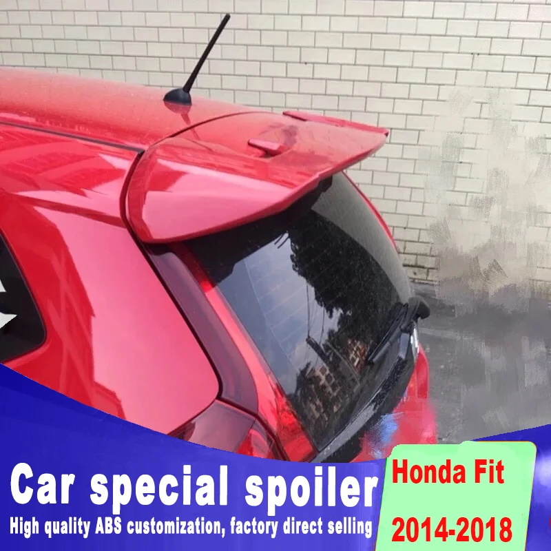 Новый дизайн большая высокая твердость ABS спойлер из материала 2014 до 2018 для honda fit
