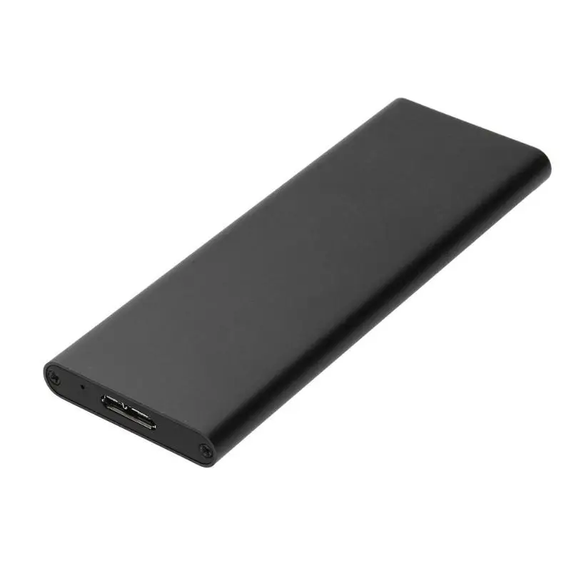 Черный 6 Гбит/с USB 3,0 для NGFF M.2 SSD жесткий диск коробка внешний корпус Чехол конвертер HDD корпус Чехол твердотельный жесткий диск коробка падение - Цвет: Черный