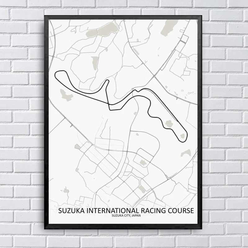 Suzuka Circuit японский художественный холст живопись скандинавские плакаты и принты