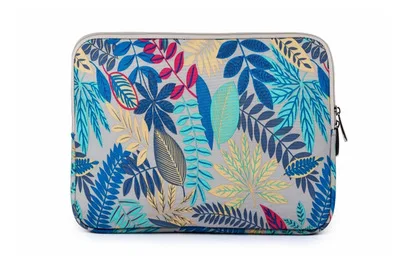 Colorful leaf gray Новые Длинные рукава тряпичная Сумочка Сумка для планшета Чехол для iPad Air 2 Pro 9,7 10,5 11 крышка для Xiaomi huawei samsung lenovo tab - Цвет: Colorful leaf gray