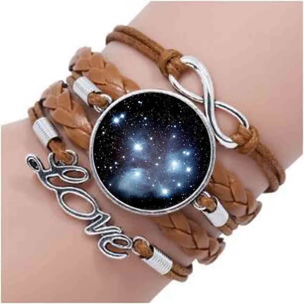 2017 Новый браслет ручной работы из плеядов Звездный кластерный Космический