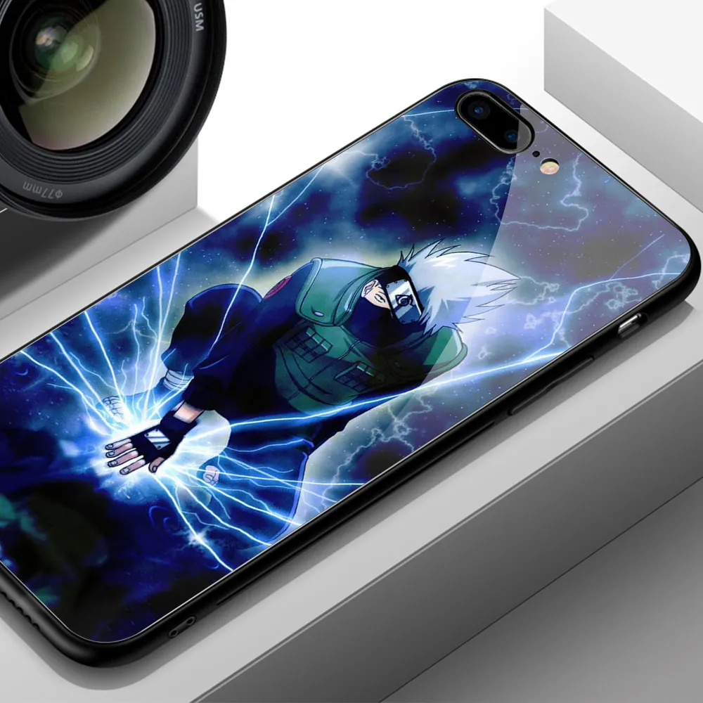 Finder чехол для чехол iphone XR героя аниме «Наруто Какаси из аниме «закаленное Стекло жесткая накладка на заднюю панель для iphone 6, 6 S, 7, 8 plus X XR XS MAX 11 pro max