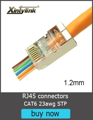 Xintylink EZ rj45 разъем cat6 ethernet кабель для подключения к сети cat5 cat5e rj 45 cat 6 сетевой 8p8c неэкранированный перфорация utp 50/100 шт