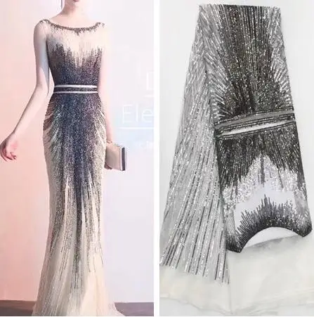 Лучшее качество искусственная нигерийская вышитая кружевная ткань красивая