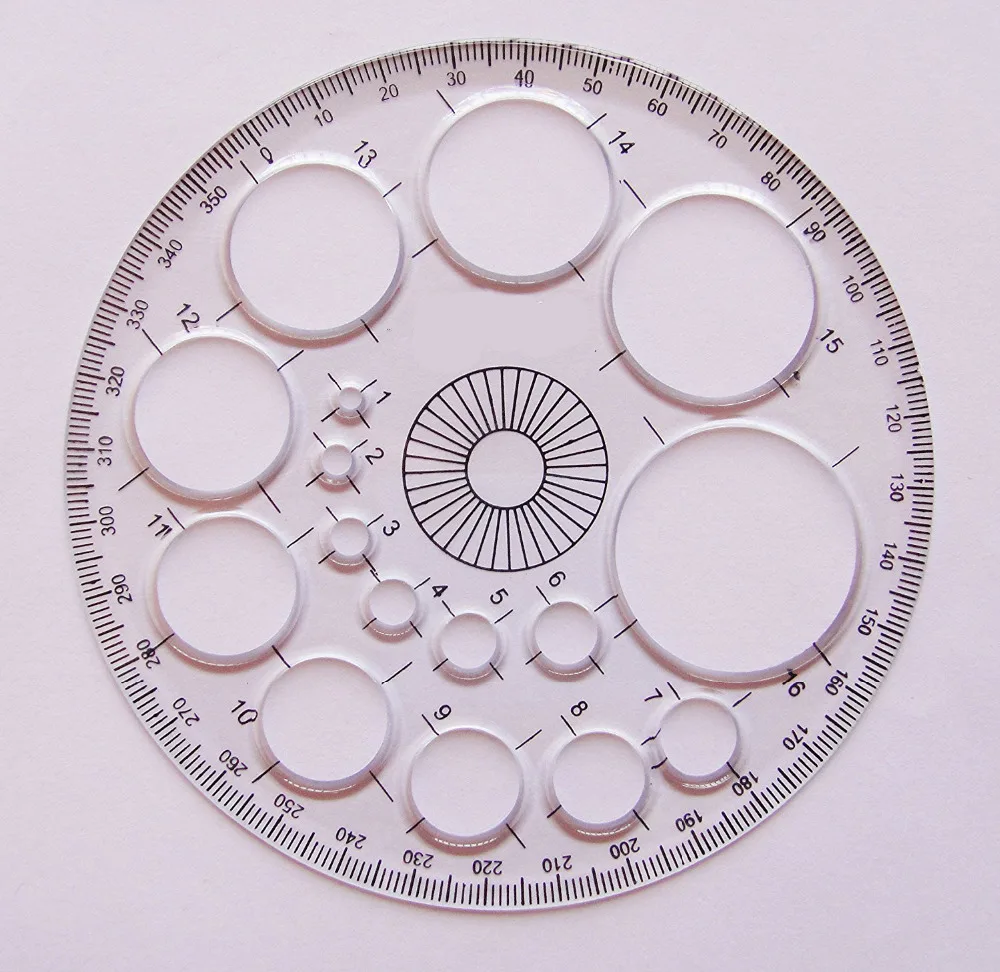 XRHYY 1 шт. 360 градусов транспортир круг современный мастер шаблон|circle protractor|360